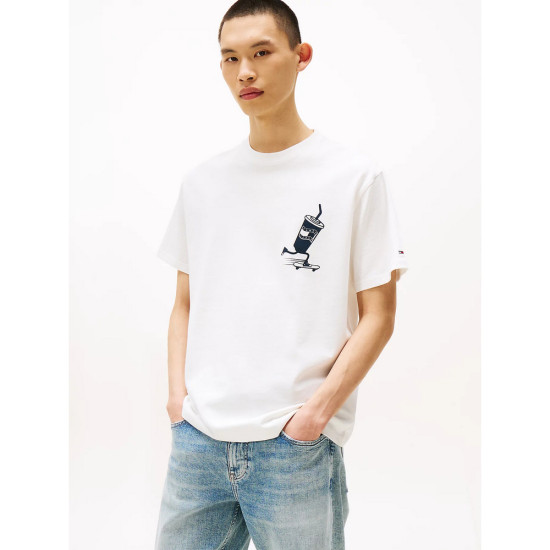 Tommy Hilfiger Ανδρική κοντομάνικη μπλούζα Back Logo Graphic Relaxed T-Shirt